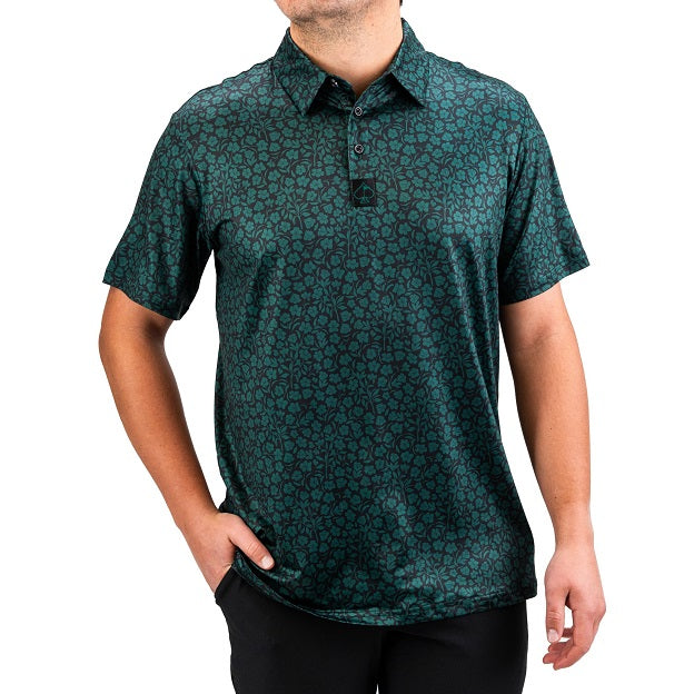 Pins & Aces Performance Golf Polos - Limited Edition Hibiscus