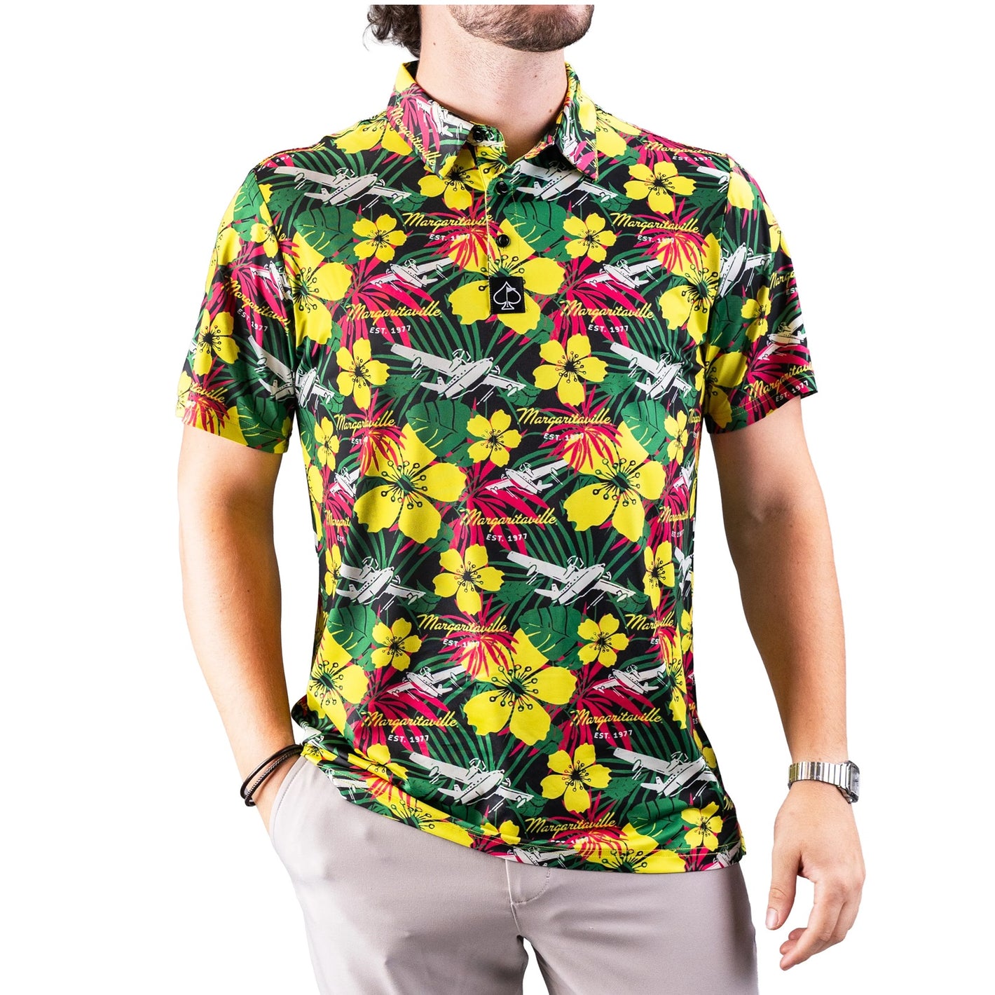 Pins & Aces Performance Margaritaville Daydreamin Golf Polos