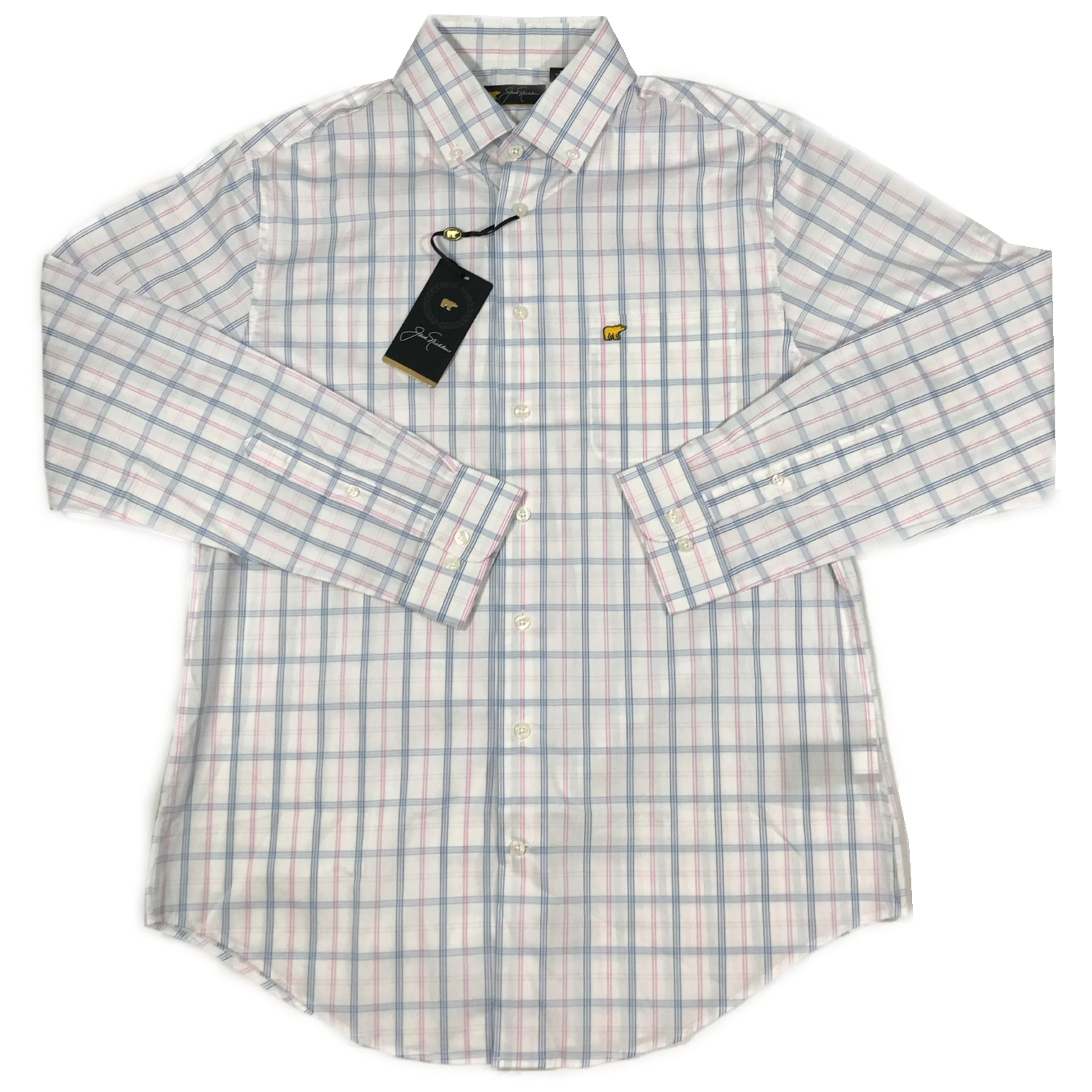jack nicklaus dress shirts Nwt Jack Nicklaus Button Down Shirt, Size Xl | Color: Cream/Yellow | Size: Xl