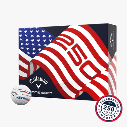 Callaway Chrome Soft USA Stripe Golf Balls