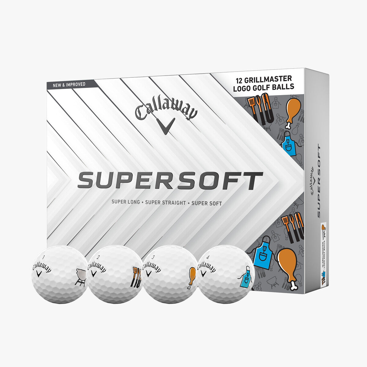 Callaway Supersoft Father's Day Grillmaster Golf Balls