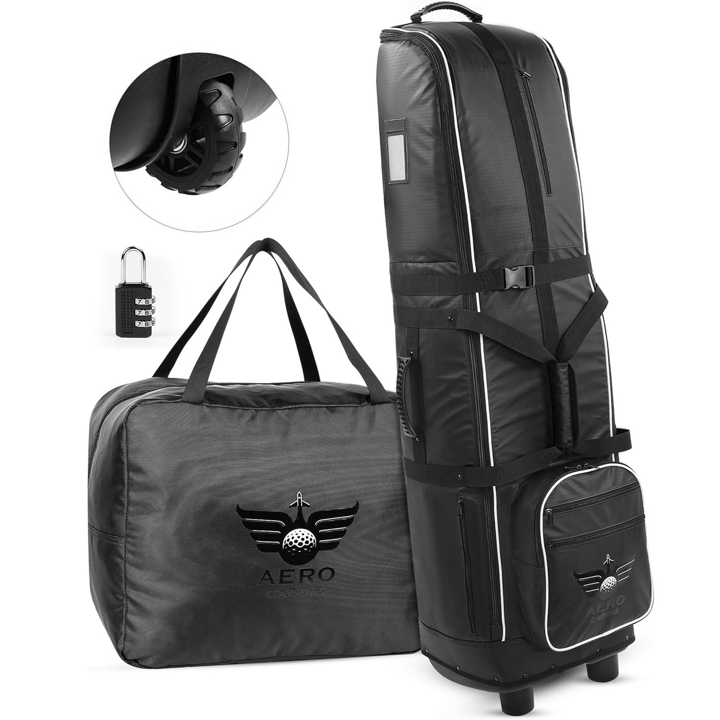 Aero Caddie Airline Golf Wheeled Travel Storage Bag