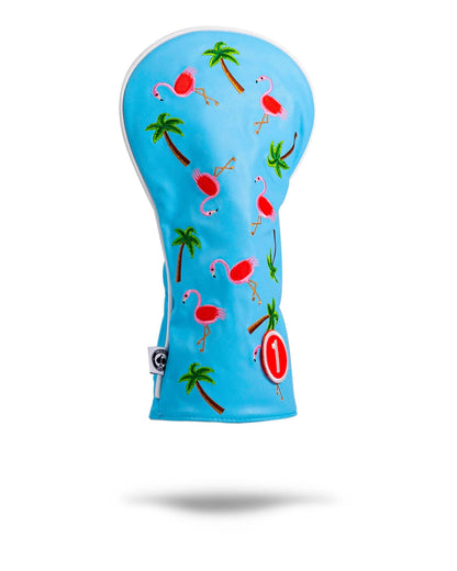 Pins And Aces Golf Dancing Flamingos - Driver Cover