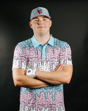 Shank It Golf Ice Cream Drip Polo