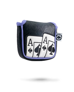 Pins And Aces Golf Ace of Spades - Mallet Putter Cover