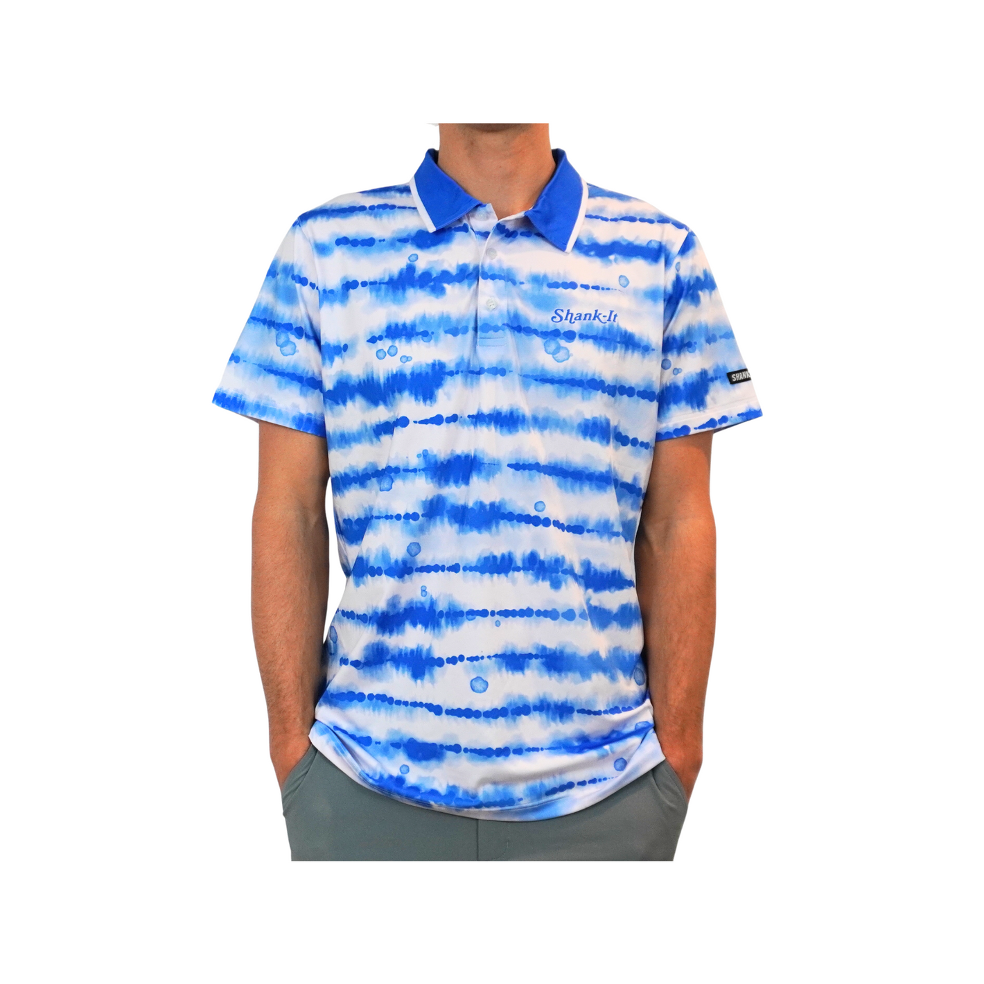 Shank It Golf Blue Cloud Polo