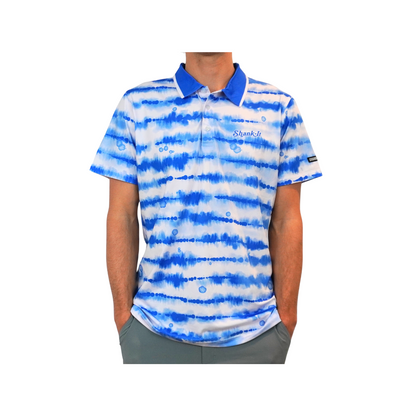 Shank It Golf Blue Cloud Polo