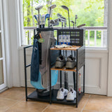 Teal Triangle Freestanding Golf Club Organizer Single