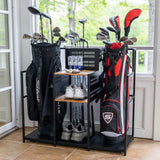 Teal Triangle Freestanding Golf Club Organizer Double