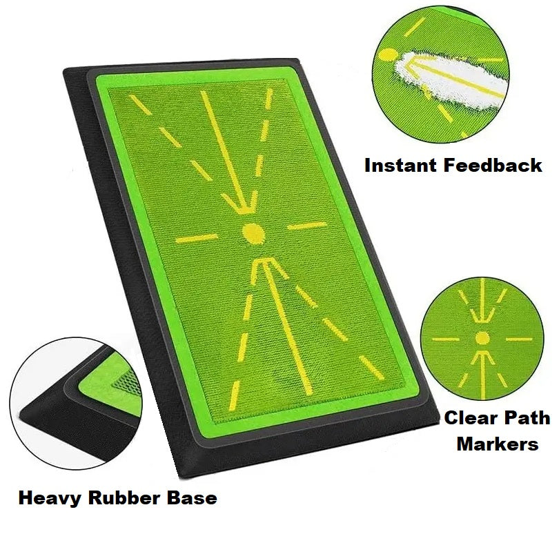 Swing Path Golf Strike Pad Hitting Mat Training Aid