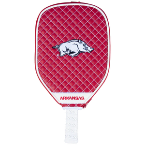 Parrot Arkansas Razorbacks Quilted Pickleball Paddle Cover (Dark Red)