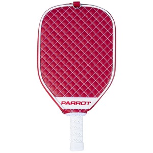Parrot Arkansas Razorbacks Quilted Pickleball Paddle Cover (Dark Red)