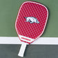 Parrot Arkansas Razorbacks Quilted Pickleball Paddle Cover (Dark Red)