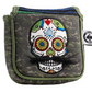 Pins And Aces Golf Mustache Sugar Skull - Mallet Putter Cover Green Camo