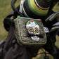 Pins And Aces Golf Mustache Sugar Skull - Mallet Putter Cover Green Camo