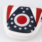 Pins And Aces Golf Ohio State Flag - Mallet Putter Cover