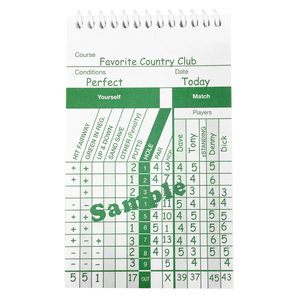 Pinhigh The Round File Golf Stat Keeping Pad