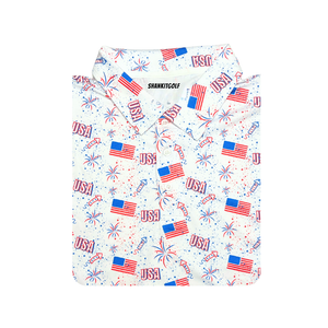 Shank It Golf Firework Splatter Polo