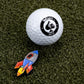Pins And Aces Golf Rocket Emoji Ball Marker