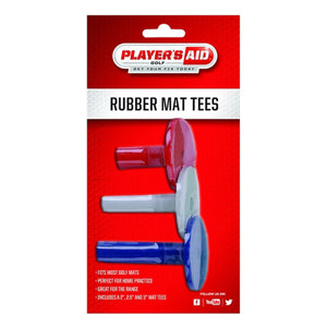 Player's Aid Rubber Mat Tees - 3 Pack