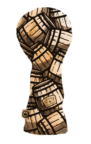 Pins And Aces Golf Bourbon Barrel Driver Cover