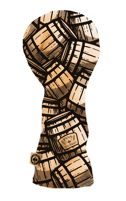 Pins And Aces Golf Bourbon Barrel Driver Cover