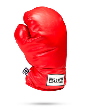Pins And Aces Golf Boxing Glove Red - Driver Cover