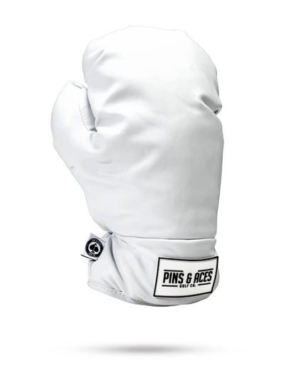 Pins And Aces Golf Boxing Glove White - Driver Cover