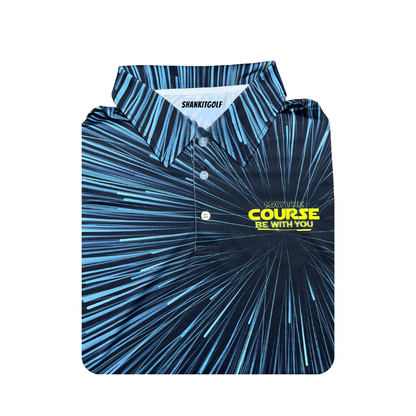 Shank It Golf Light speed May The Course Be With You Polo