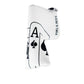 Pins And Aces Golf White Out Ace of Spades - Blade Putter Cover