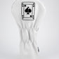 Pins And Aces Golf White Out King of Spades - Driver Cover