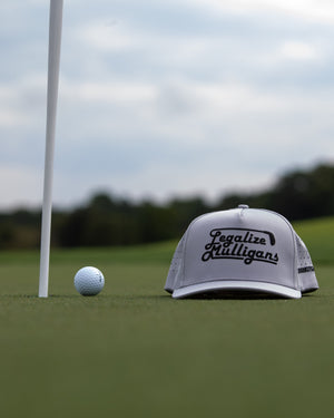 Shank It Golf Legalize Mulligans Gray Golf Hat