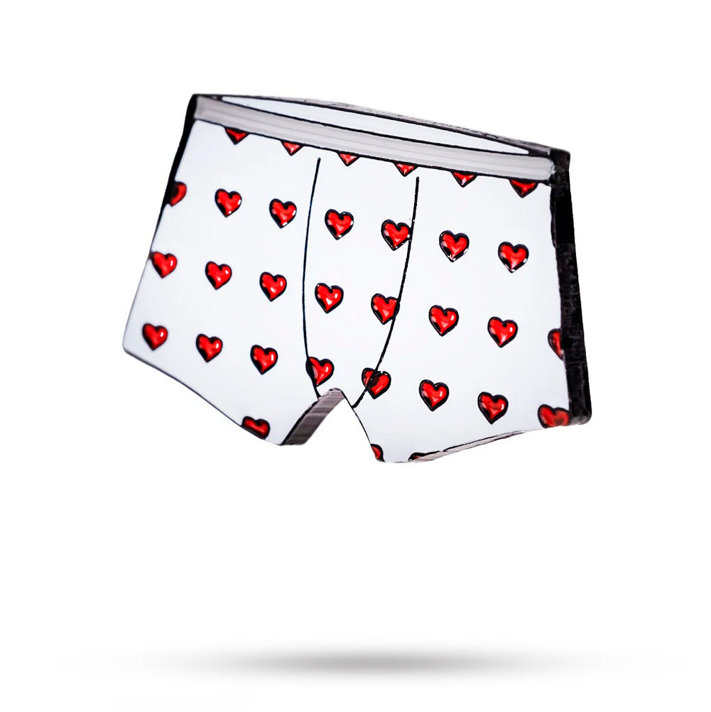 Pins And Aces Golf Heart Boxers Ball Marker