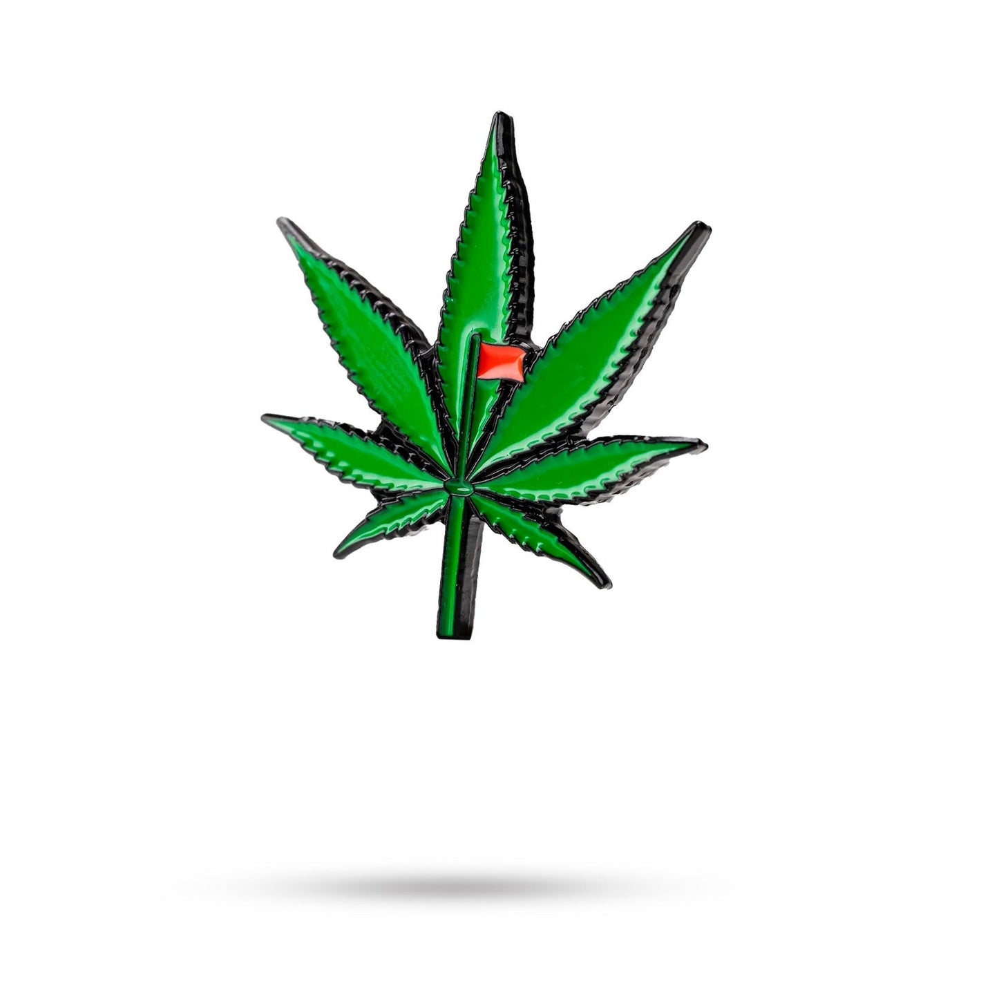 Pins And Aces Golf Pot Leaf Ball Marker