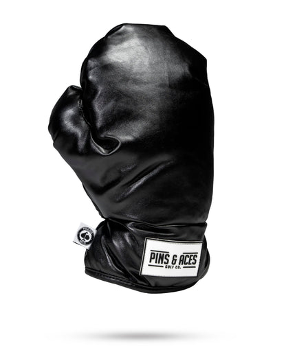 Pins And Aces Golf Boxing Glove Black - Driver Cover