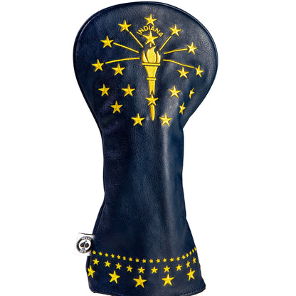 Pins And Aces Golf Indiana State Flag - Driver Cover