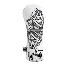 Pins And Aces Golf White Out Queen of Spades - Fairway Cover