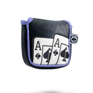 Pins And Aces Golf Ace of Spades - Mallet Putter Cover
