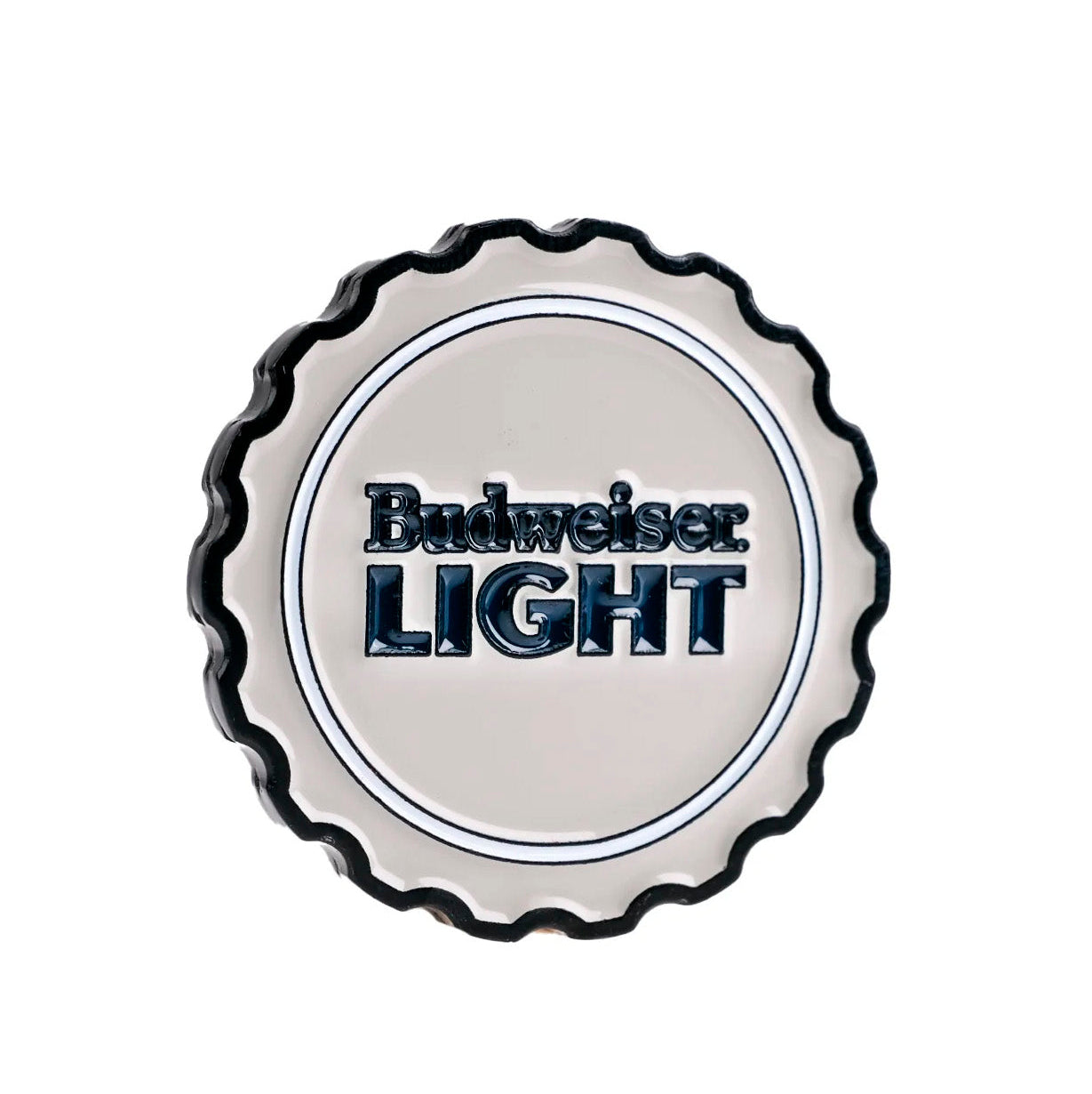 Pins And Aces Golf Budweiser Light Ball Marker - Grey