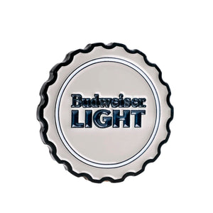 Pins And Aces Golf Budweiser Light Ball Marker - Grey