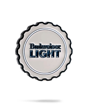 Pins And Aces Golf Budweiser Light Ball Marker - Grey