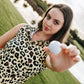 Shank It Golf Womens Cheetah Leopard Polo