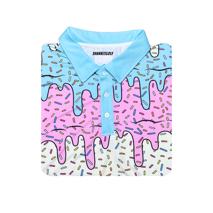 Shank It Golf Ice Cream Drip Polo