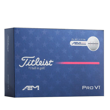 Titleist Pro V1 AIM 1776 USA Golf Balls - Half Dozen