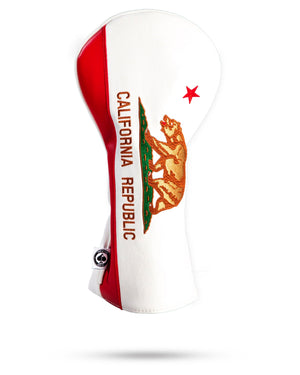 Pins And Aces Golf California State Flag - Driver Cover