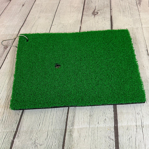 Portable Golf Hitting Mat with Bag Hanger 12 x 8