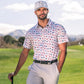 Pins & Aces Men's AMERICAN TRADITIONAL Performance Polo