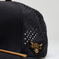 Pins And Aces Perforated Rope Hat With Ball Marker - Highland Cow