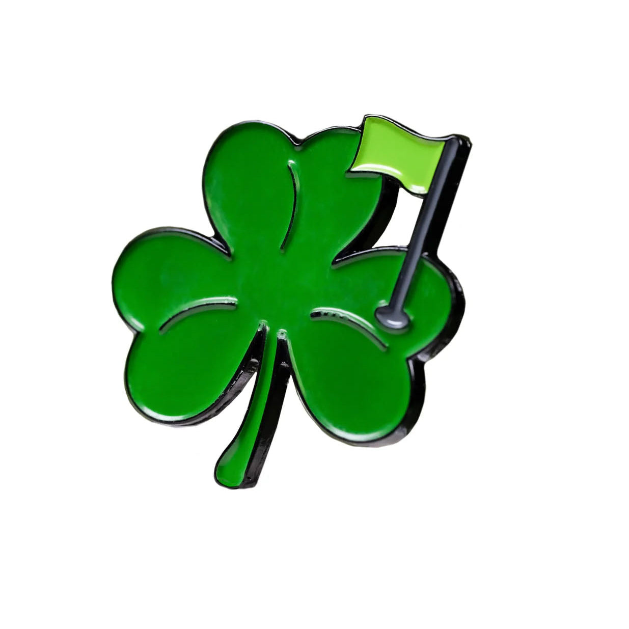 Pins And Aces Golf Shamrock Ball Marker
