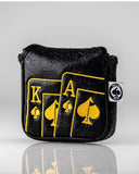 Pins & Aces Black Gold King of Spades Putter Head Cover